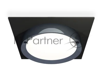 Комплект встраиваемого светильника Ambrella light XC8062007 SBK/PPH черный песок/графит полированный GX53 (C8062, N8133)
