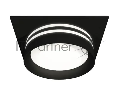 Комплект встраиваемого светильника Ambrella light XC8062021 SBK/FR черный песок/белый матовый GX53 (C8062, N8478)