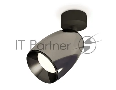 Комплект поворотного светильника Ambrella light XM1123001 DCH/SBK/PBK черный хром/черный песок/черный полированный MR16 GU5.3 (A2210, C1123, N7031)