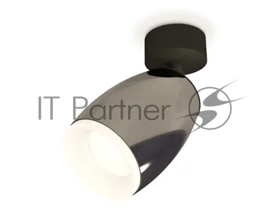 Комплект поворотного светильника Ambrella light XM1123006 DCH/SBK/FR черный хром/черный песок/белый матовый MR16 GU5.3 (A2210, C1123, N7165)