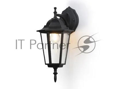 Уличный настенный светильник Ambrella light ST2018 BK/CL черный/прозрачный IP54 E27 max 40W 360*150*210