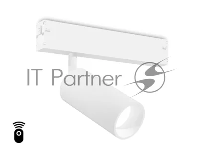 Управляемый светодиодный светильник для шинопровода Magnetic Ambrella light GL1211 WH белый IP20 12W 3000K-6400K 220V 36° D45*100 (Без ПДУ)