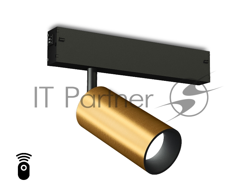 Управляемый светодиодный светильник для шинопровода Magnetic Ambrella light GL1213 GD золото IP20 12W 3000K-6400K 220V 36° D45*100 (Без ПДУ)
