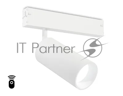 Управляемый светодиодный светильник для шинопровода Magnetic Ambrella light GL1221 WH белый IP20 18W 3000K-6400K 220V 36° D55*120 (Без ПДУ)