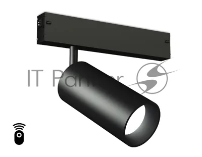 Управляемый светодиодный светильник для шинопровода Magnetic Ambrella light GL1222 BK черный IP20 18W 3000K-6400K 220V 36° D55*120 (Без ПДУ)
