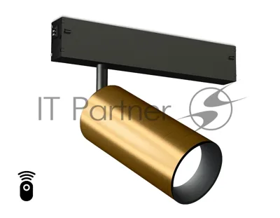 Управляемый светодиодный светильник для шинопровода Magnetic Ambrella light GL1223 GD золото IP20 18W 3000K-6400K 220V 36° D55*120 (Без ПДУ)