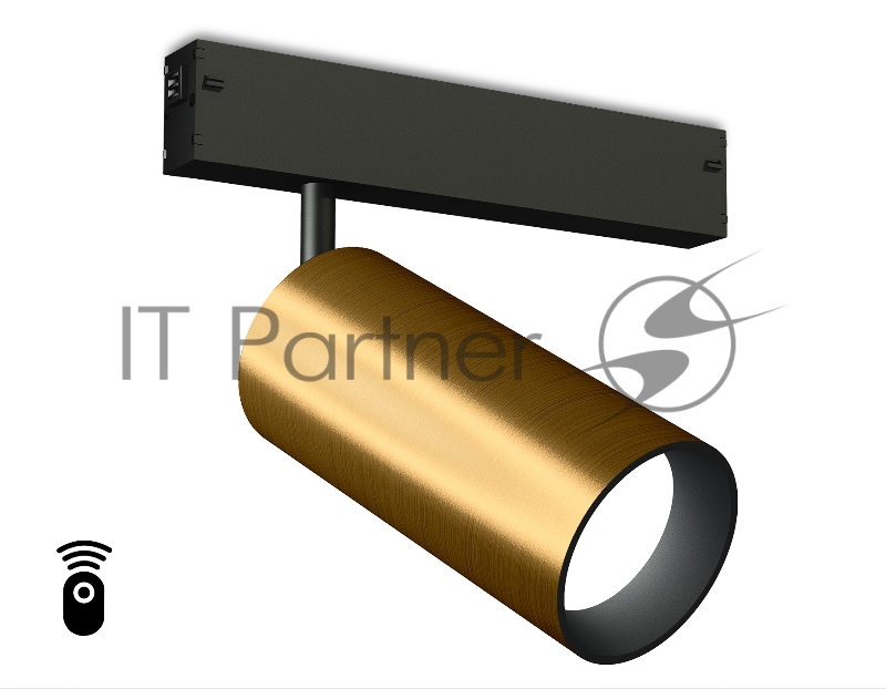 Управляемый светодиодный светильник для шинопровода Magnetic Ambrella light GL1233 GD золото IP20 24W 3000K-6400K 220V 36° D65*140 (Без ПДУ)