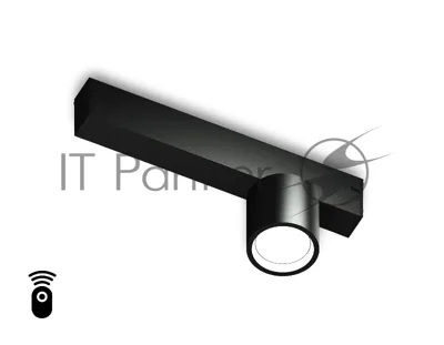 Управляемый светодиодный светильник для шинопровода Magnetic Ambrella light GL1242 BK черный IP20 7W 3000K-6400K 220V 24° D75*85 (Без ПДУ)