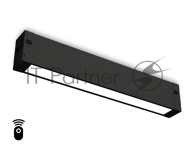 Управляемый светодиодный светильник для шинопровода Magnetic Ambrella light GL1262 BK черный IP20 9W 3000K-6400K 220V 120° 232*25*42 (Без ПДУ)