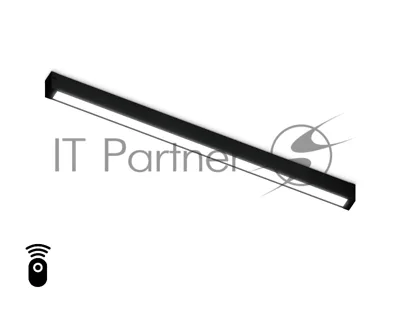 Управляемый светодиодный светильник для шинопровода Magnetic Ambrella light GL1292 BK черный IP20 24W 3000K-6400K 220V 120° 562*25*42 (Без ПДУ)