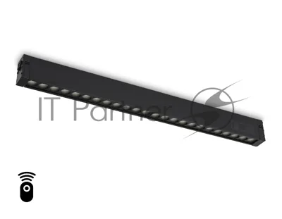 Управляемый светодиодный светильник для шинопровода Magnetic Ambrella light GL1314 BK черный IP20 24W 3000K-6400K 220V 24° 455*25*42 (Без ПДУ)
