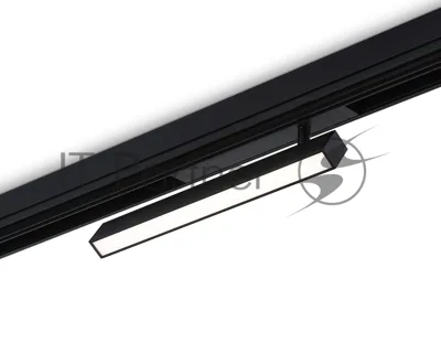 Управляемый светодиодный светильник для шинопровода Magnetic Ambrella light GL1332 BK черный IP20 18W 3000K-6400K 220V 120° 342*25*112 (Без ПДУ)