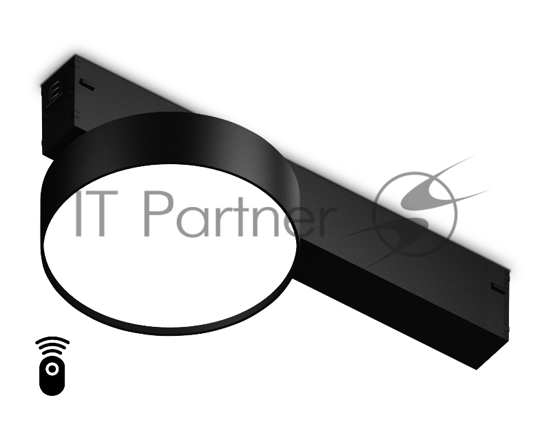 Управляемый светодиодный светильник для шинопровода Magnetic Ambrella light GL1381 BK черный IP20 15W 3000K-6400K 220V 120° D115/232*115*77 (Без ПДУ)