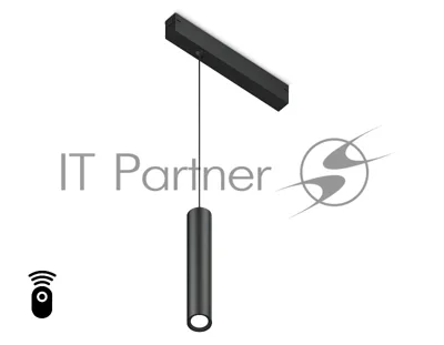 Управляемый светодиодный светильник для шинопровода Magnetic Ambrella light GL1432 BK черный IP20 10W 3000K-6400K 220V 24° D35*240 H1500 (Без ПДУ)