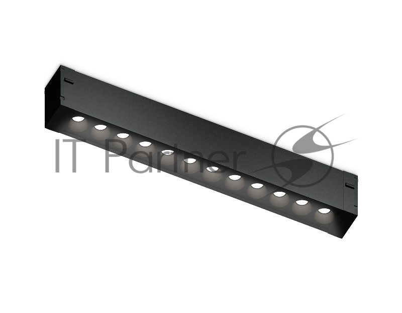 Светильник светодиодный трековый для шинопровода Magnetic Ambrella light GL1720 BK черный IP20 12W 4200K 220V 24° 232*25*42 (Без ПДУ)