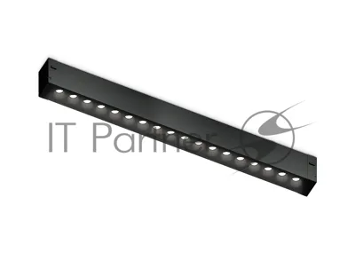 Светильник светодиодный трековый для шинопровода Magnetic Ambrella light GL1730 BK черный IP20 15W 4200K 220V 24° 342*25*42 (Без ПДУ)