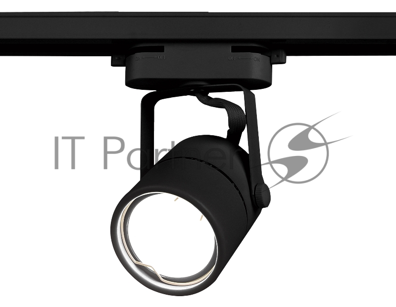 Трековый однофазный светильник со сменной лампой Ambrella light GL5102 BK черный GU10 max 12W