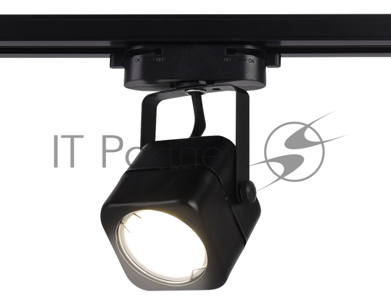 Трековый однофазный светильник со сменной лампой Ambrella light GL5108 BK черный GU10 max 12W
