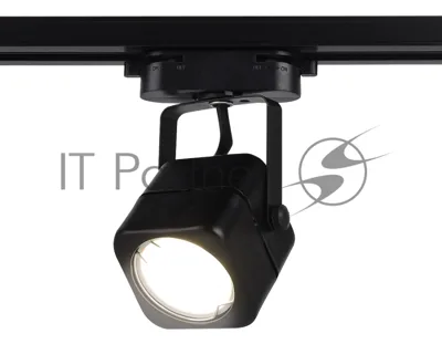 Трековый однофазный светильник со сменной лампой Ambrella light GL5108 BK черный GU10 max 12W