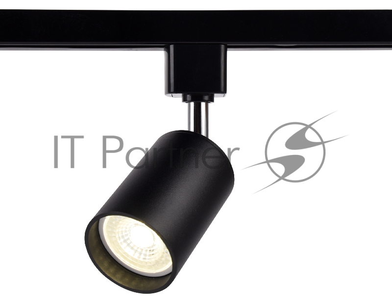 Трековый однофазный светильник со сменной лампой Ambrella light GL5123 BK черный GU10 max 12W