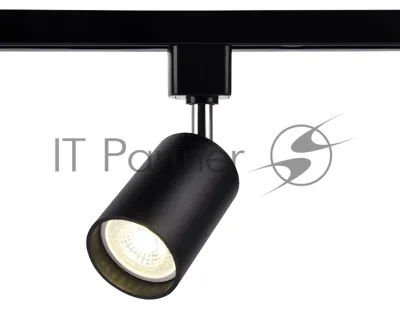Трековый однофазный светильник со сменной лампой Ambrella light GL5123 BK черный GU10 max 12W