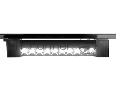 Трековый однофазный светодиодный светильник Ambrella light GL6689 BK черный LED 12W 4200K 24°