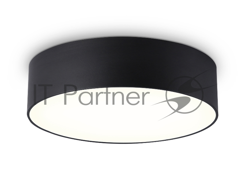 Потолочный светодиодный светильник Ambrella light FV5517 BK черный LED 18W 3000K D160*58 (Без ПДУ)