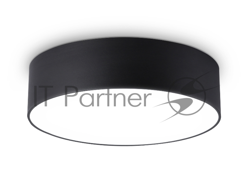 Потолочный светодиодный светильник Ambrella light FV5518 BK черный LED 18W 4200K D160*58 (Без ПДУ)