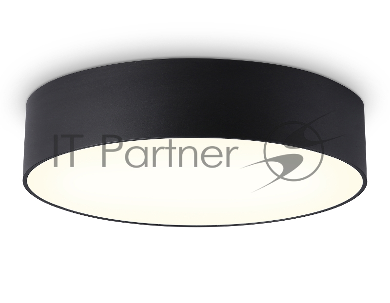 Потолочный светодиодный светильник Ambrella light FV5525 BK черный LED 35W 3000K D300*58 (Без ПДУ)