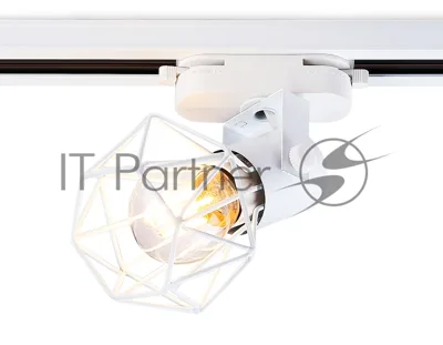 Трековый однофазный светильник Ambrella light GL5001 WH белый E27 max 40W D92x163