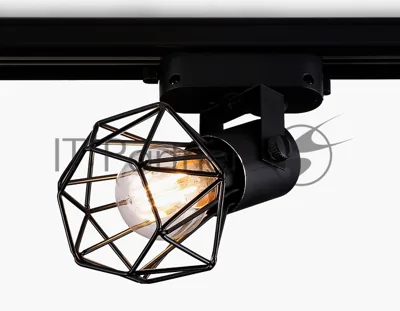 Трековый однофазный светильник Ambrella light GL5002 BK черный E27 max 40W D92x163