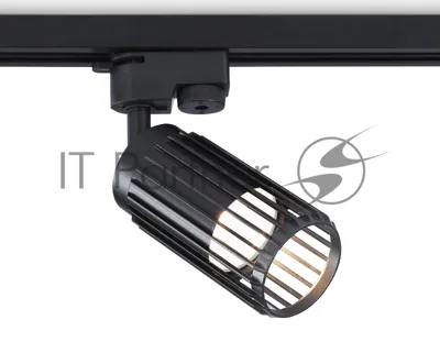 Трековый однофазный светильник Ambrella light GL5158 BK черный GU10 D60x120