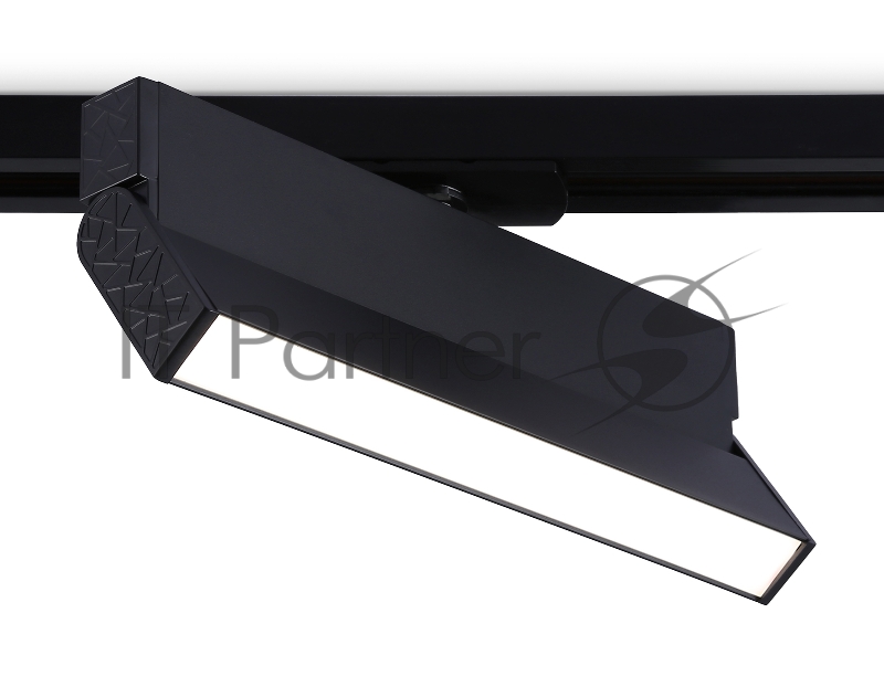 Трековый однофазный светодиодный светильник Ambrella light GL6808 BK черный LED 12W 4200K 230*22*87