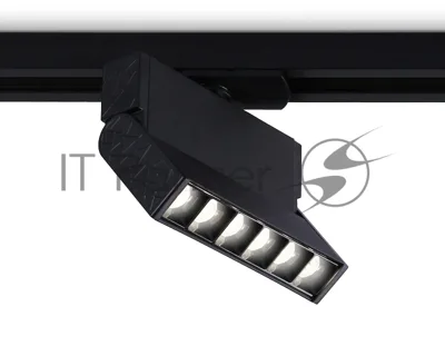 Трековый однофазный светодиодный светильник Ambrella light GL6814 BK черный LED 6W 4200K 24° 115*22*87