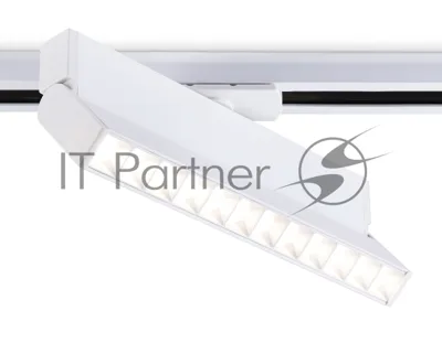 Трековый однофазный светодиодный светильник Ambrella light GL6816 WH белый LED 12W 4200K 24° 230*22*87