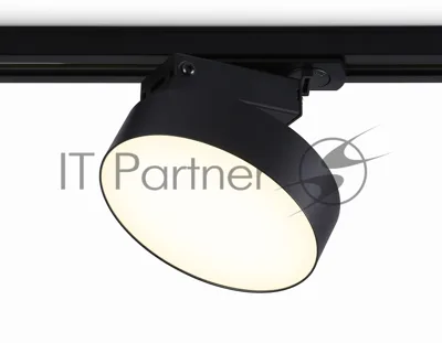 Трековый однофазный светодиодный светильник Ambrella light GL6839 BK черный LED 15W 3000K D115*80