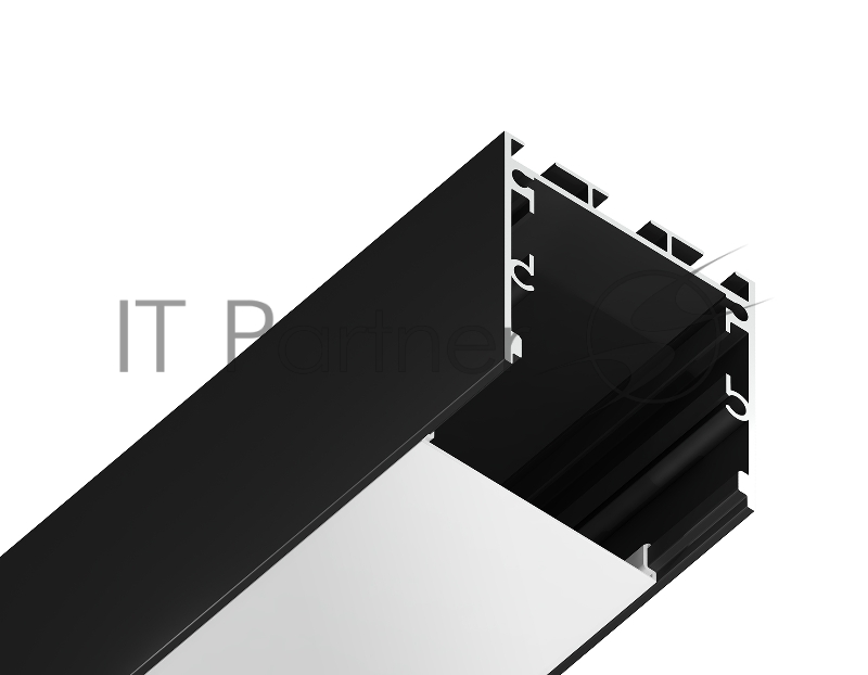Алюминиевый профиль Ambrella light GP2550BK черный 2000*35*35