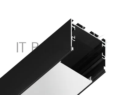 Алюминиевый профиль Ambrella light GP2550BK черный 2000*35*35