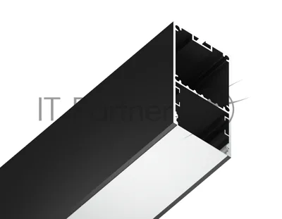 Алюминиевый профиль Ambrella light GP3000BK черный 2000*35*67