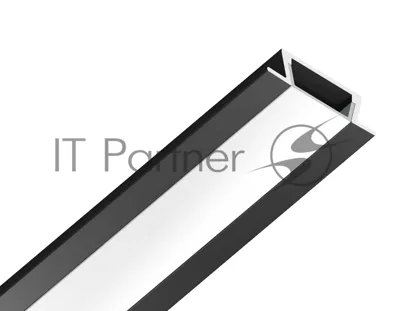 Алюминиевый профиль Ambrella light GP1001BK черный 2000*21.5*6.8