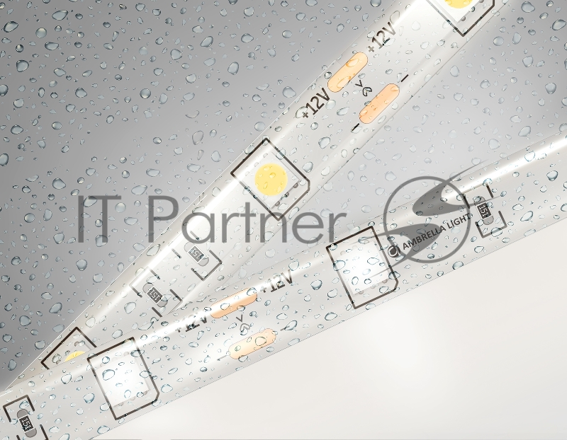 Светодиодная лента Ambrella light GS1902 5050 30Led/ 7.2W m/ 12V IP65 4500K/ 5000*10*2.87mm (2 конт.)