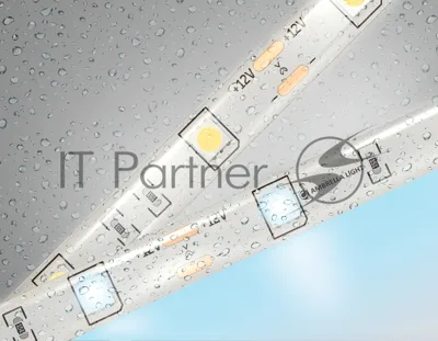 Светодиодная лента Ambrella light GS1903 5050 30Led/ 7.2W m/ 12V IP65 6500K/ 5000*10*2.87mm (2 конт.)