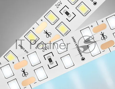 Светодиодная лента Ambrella light GS3603 2835 204Led/ 20W m/ 24V IP20 6500K/ 5000*14*1.2mm (2 конт.)