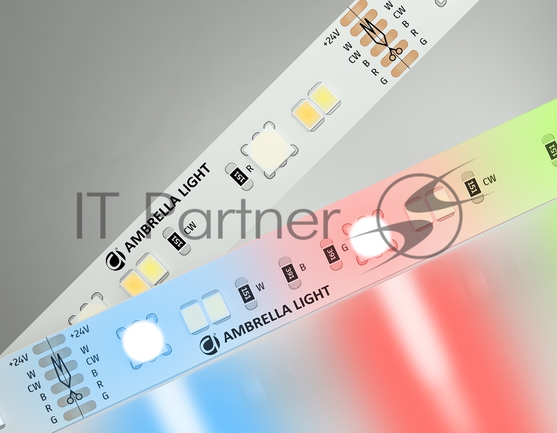 Светодиодная лента Ambrella light GS4501 5050+2835 90Led/ 13W m/ 24V IP20 RGB+CCT 3000-6500K/5000*12*1.87mm (6 конт.)