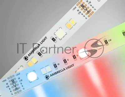 Светодиодная лента Ambrella light GS4501 5050+2835 90Led/ 13W m/ 24V IP20 RGB+CCT 3000-6500K/5000*12*1.87mm (6 конт.)