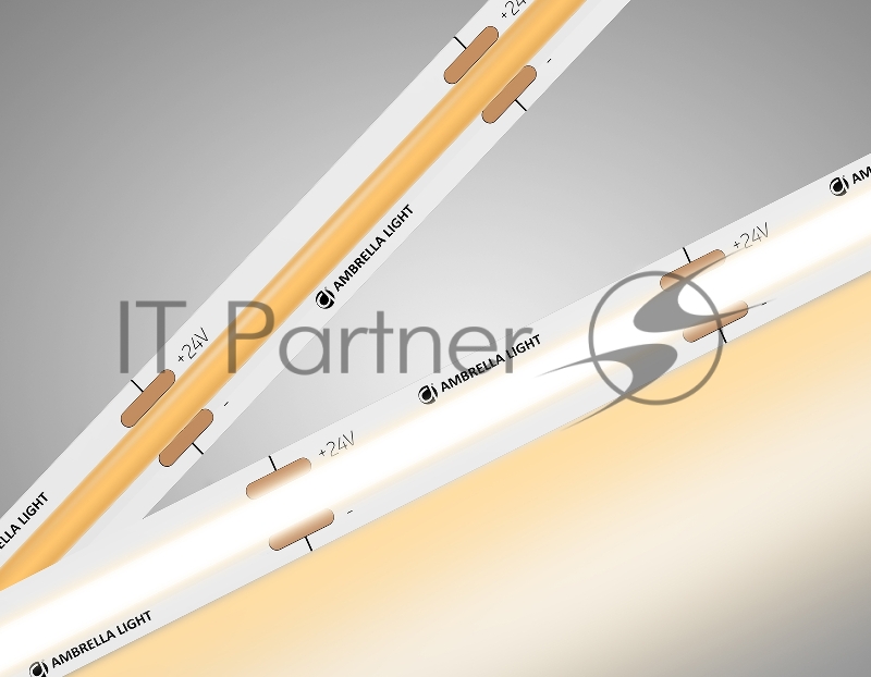 Светодиодная лента Ambrella light GS4751 COB 528Led/14W m/ 24V IP20 3000K/ 5m*10mm*2mm (2 конт.)