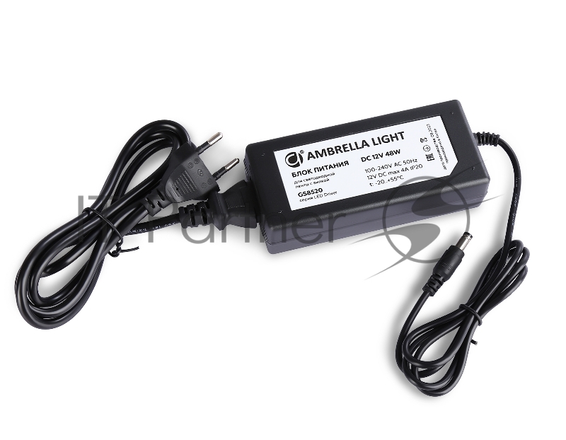 Блок питания 12V 48W 4A IP20 100-240V 130*58*35