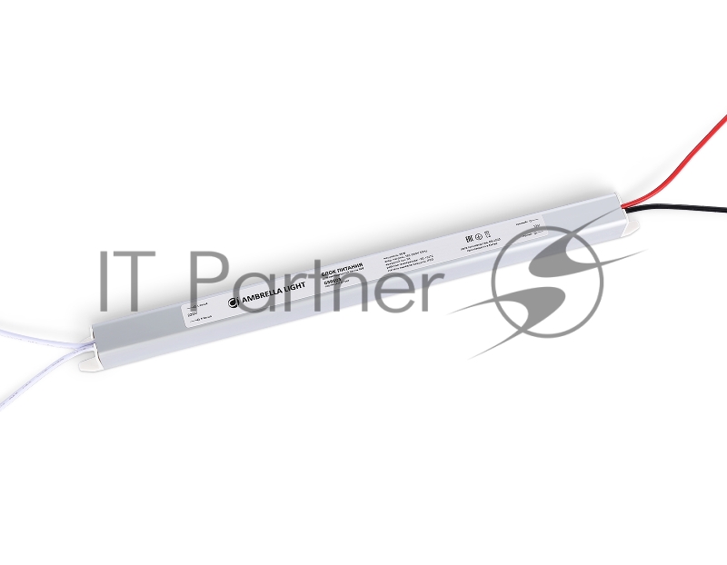 Блок питания 12V 36W 3A IP20 185-260V 282*18*18