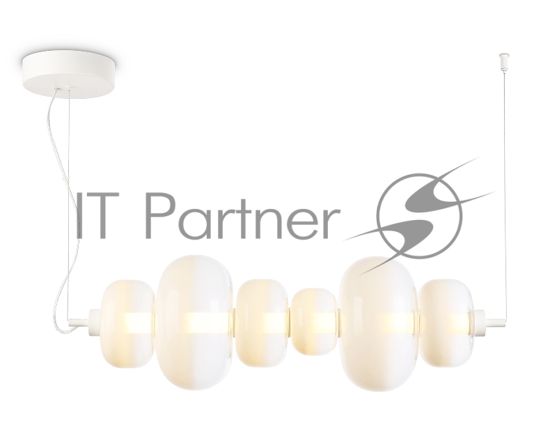 Подвесной светодиодный светильник Ambrella light LH11071 WH/FR белый/белый матовый 36W 3000K 745*230*230