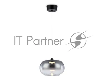 Подвесной светодиодный светильник Ambrella light LH11082 BK/SM черный/дымчатый 4W 3000K D180*130
